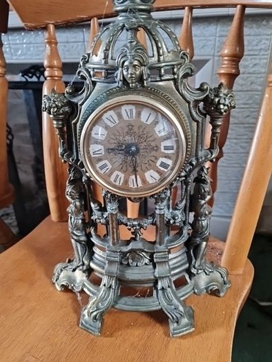 Brass effect clock