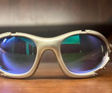 Oakley Men's Cream and Tan Sunglasses
