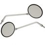 Round Motorcycle Mirrors - Chrome Image 3