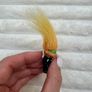 Vintage Halloween Skeleton Costume Troll Lapel Pin By Russ Orange Hair Used Please see pictures Image 5
