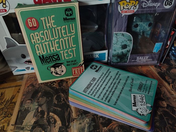 The Absolutely Authentic Mensa Test ! 70th Anniversary Puzzle Tests ! 52 Cards ! 2016 ! Mensa