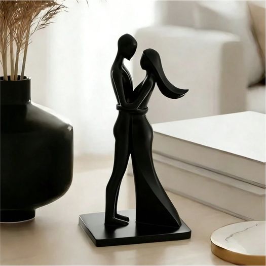Minimalist Couple Figure - Modern Home Decor Sculpture