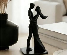 Minimalist Couple Figure - Modern Home Decor Sculpture