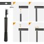Photography Studio Backdrop Stand Photo Video Studio Background Stand Backdrop Support System Kit Scenery Shelf Frame Light Kit Image 4