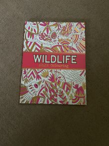 Wildlife adult colouring book