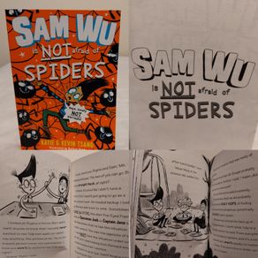 Sam Wu is NOT afraid of spiders! by Katie Tsang