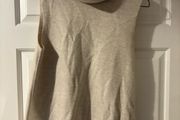 Zara beige polo neck sleeveless knit top size S