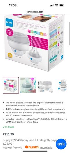 MAM 6-in-1 Steriliser