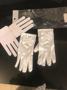 communion gloves satin