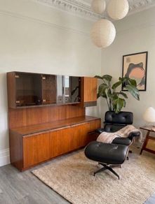 Mid Century Teak McIntosh Sideboard / Highboard / Drinks Cabinet