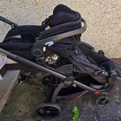 Double & Single Pram with Car Seat, Foldable