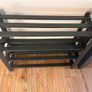 Solid Wooden 3 Tier Shoe Rack Dark Grey Image 3