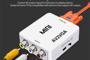 AV RCA CVBS to VGA Video Converter with 3.5mm Audio to PC