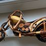 Handcrafted  Harley Style Timber Motorcycle Image 4