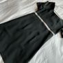 Black retro dress with silver waist detail small 8 10 Image 5