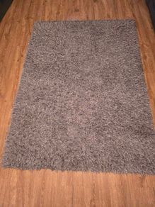 large silver/grey rug