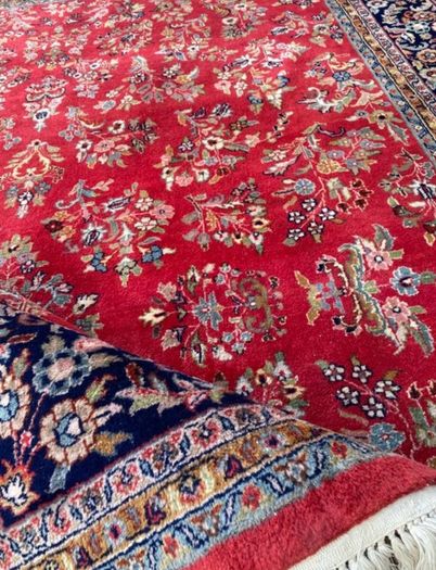 Really fabulous Hand Knotted Wool Sarough Rug 345 cm x 250 cm