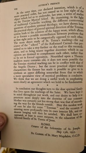 St Teresa Of Jesus. By Father Gabriel Of St Mary Magdalin. First Edition Hardback 1949. In Good Condition. 32.