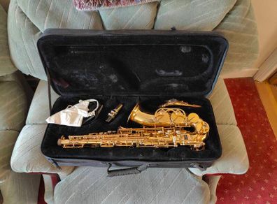 Alto Saxophone - Complete with Case & Accessories