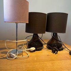 Brown and Pink Lamps