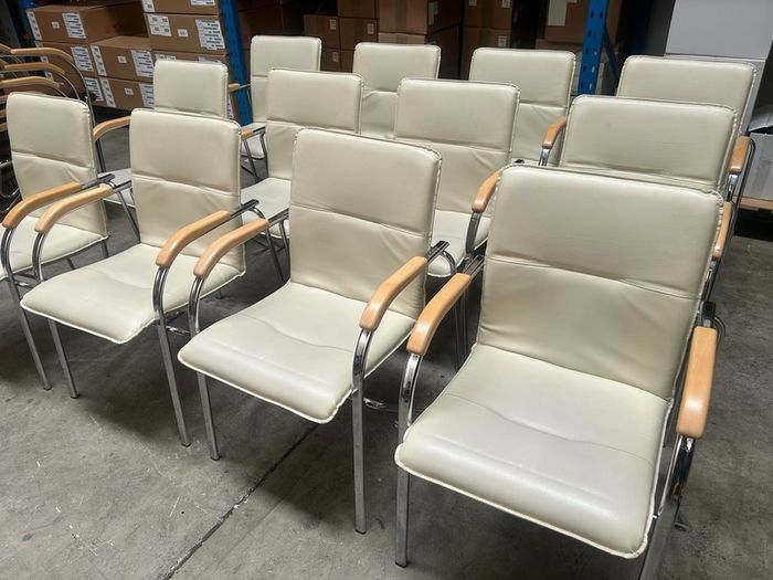 Office Chairs x 12 (Cream)