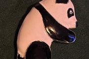Large Vintage Panda Brooch