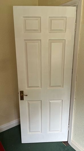 Timber white door