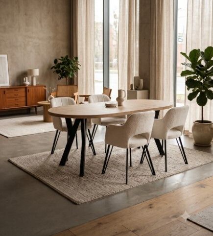 Modern Oak Extendable Dining Table 100cm to 180cm
