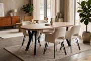 Modern Oak Extendable Dining Table 100cm to 180cm
