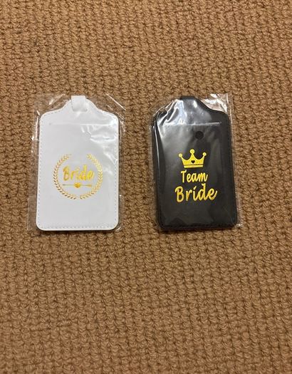 Team Bride Luggage Tag -Read Add