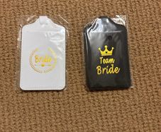 Team Bride Luggage Tag -Read Add