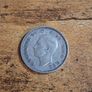 Great Britain UK 1942, One Shilling, George VI, English Crest, Silver Coin - free standard postage Image 2