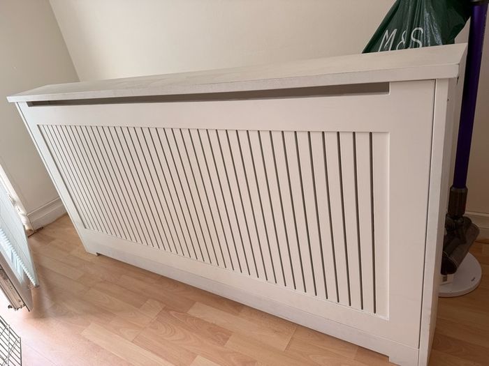 White radiator cover