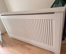 White radiator cover