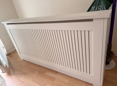 White radiator cover