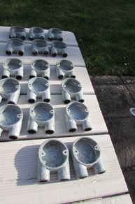 2 Way 20mm U Conduit Galvanised Box x 17