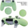 Green Anti-Slip Glow in The Dark Protective Silicone Cover Skin Grips Compatible with PS4/Slim/Pro 4 Controller,8 PCS Thumb Grips Caps and 2 Grips Caps Glow in The Dark. Image 3