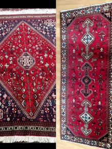 Beautiful Persian Abadeh Runner and Matching Rug Carpet