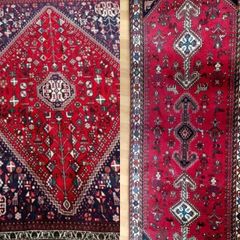 Beautiful Persian Abadeh Runner and Matching Rug Carpet