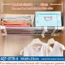 Closet Tension Shelf & Rod Expandable Metal Storage Rack Adjustable Organizer DIY Divider Separator for Cabinet Wardrobe Cupboard Kitchen Bathroom Image 3