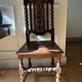 Pair Antique Gothic Revival Hall Chairs Image 2