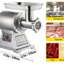 250 KG/H Electric Meat Mincer Chopper Heavy Duty Food Processors Kitchen Appliances Commercial Grinder Machine 220v Image 3