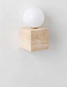 Travertine wall lamp