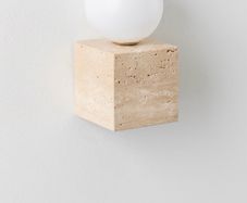 Travertine wall lamp