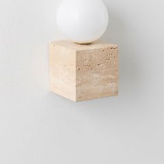 Travertine wall lamp