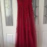 Debs Or Ty Ball Dress and beautiful mid heel silver shoes Image 2