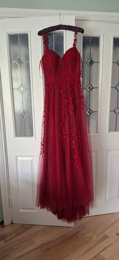 Debs Or Ty Ball Dress and beautiful mid heel silver shoes