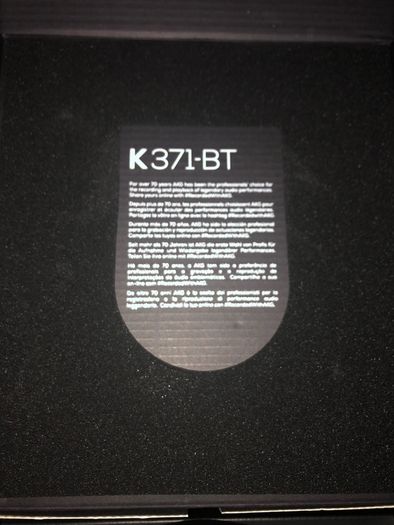 AKG K371 BT Bluetooth Professional Headphones with cable audio brand new