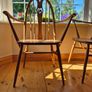 Pair of Vintage Ercol Blonde Swan Back Carver Dining Chairs Image 10