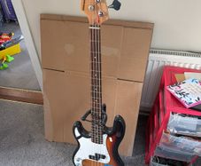Sx left handed jazz bass